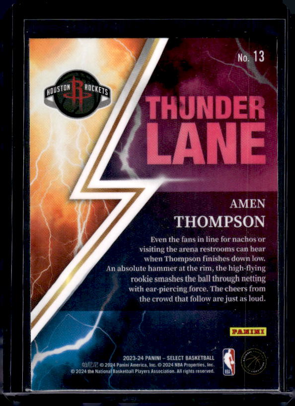 2023-24 Panini Select #13 Amen Thompson