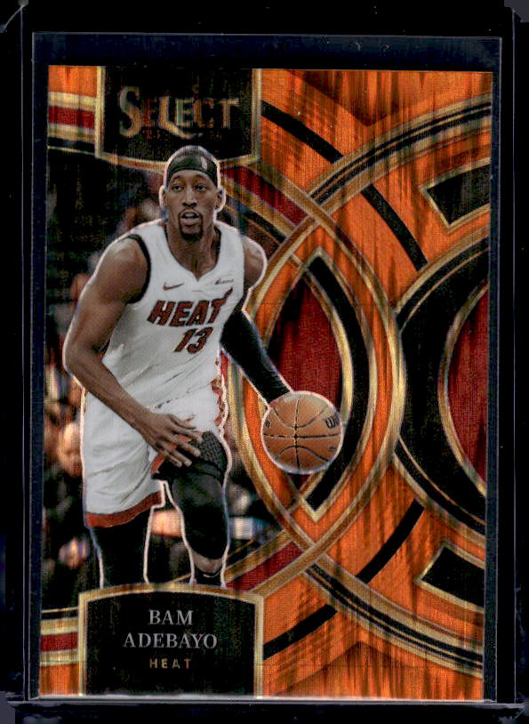 2023-24 Panini Select #142 Bam Adebayo Orange Flash Prizms
