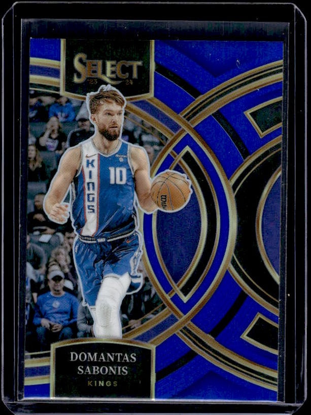 2023-24 Panini Select #176 Domantas Sabonis Blue Prizms