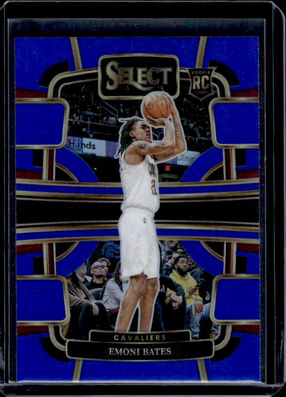 2023-24 Panini Select #67 Emoni Bates Blue Prizms