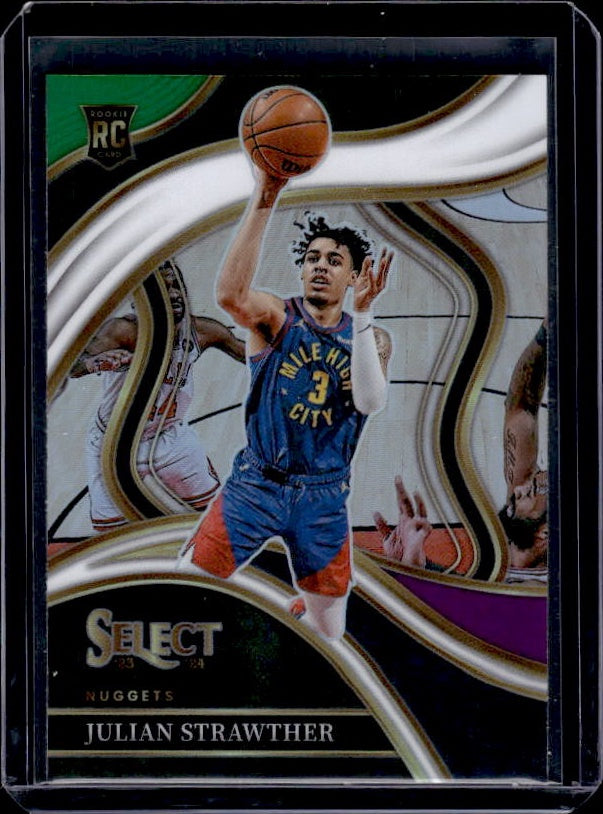 2023-24 Panini Select #283 Julian Strawther Silver Prizms