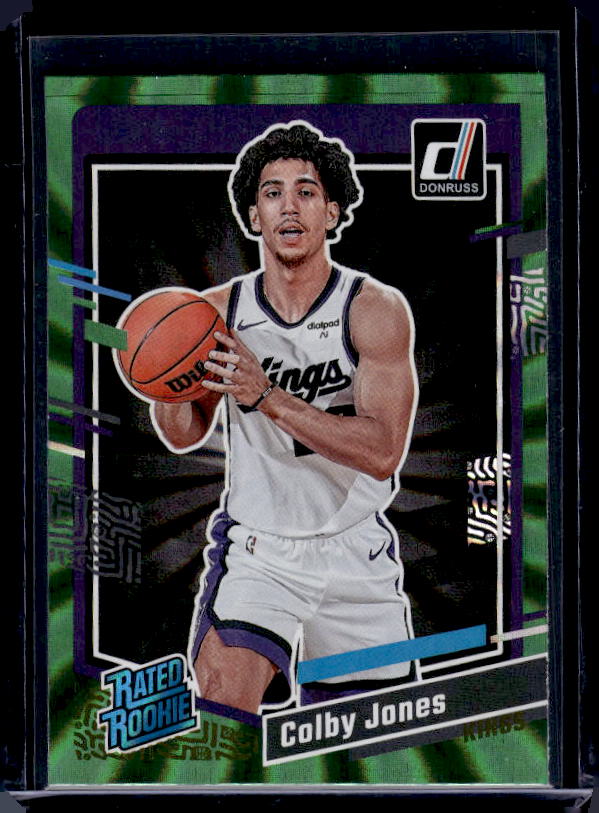 2023-24 Donruss #221 Colby Jones Green Laser Holo