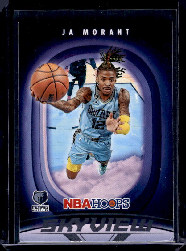 2023-24 Hoops #13 Ja Morant Skyview Holo