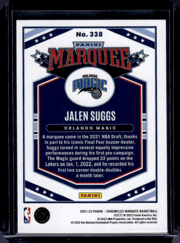 2021-22 Panini Chronicles #338 Jalen Suggs