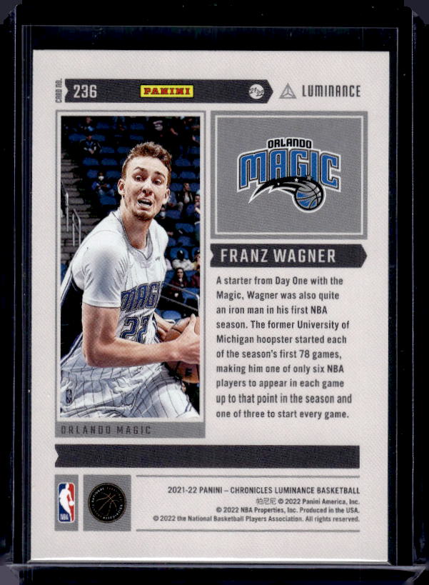 2021-22 Panini Chronicles #236 Franz Wagner