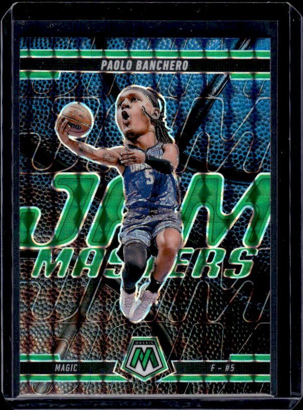 2024-25 Panini Mosaic #11 Paolo Banchero Jam Masters Mosaic Green