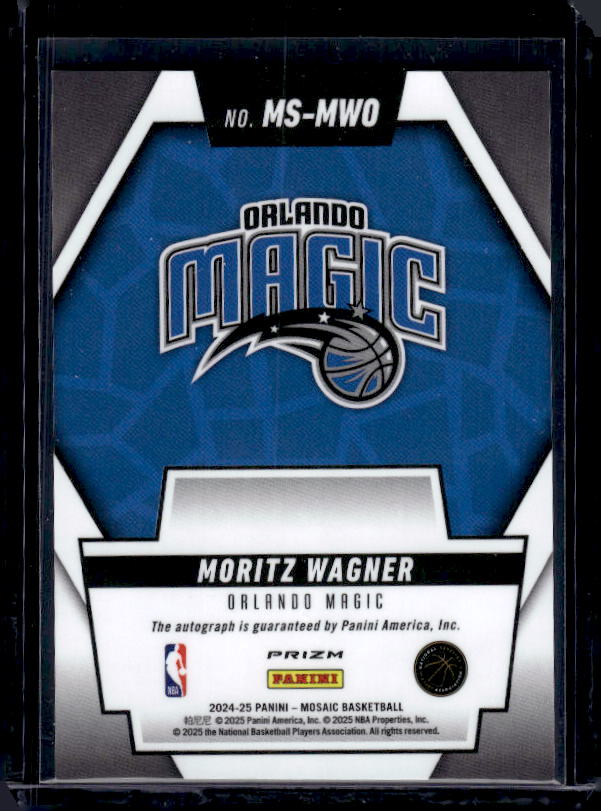 2024-25 Panini Mosaic #MS-MWO Moritz Wagner Scripts