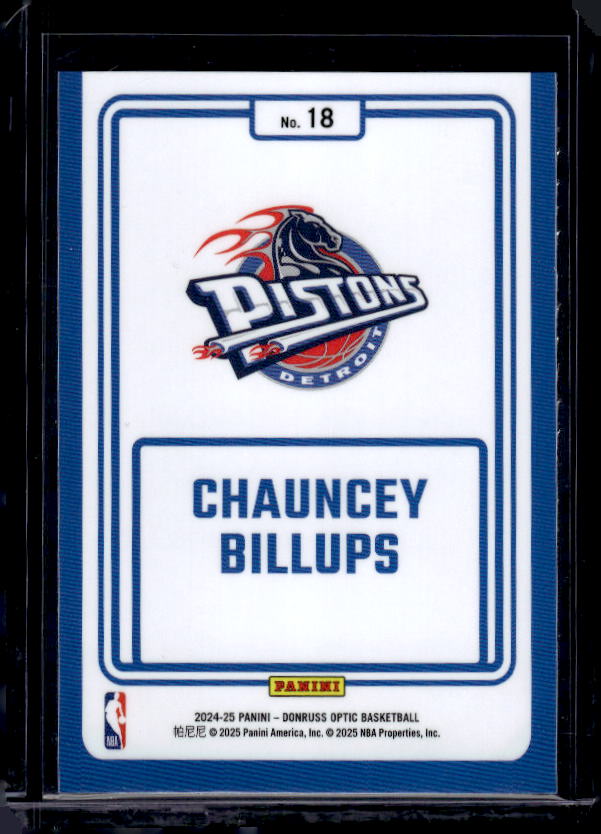 2024-25 Donruss Optic #18 Chauncey Billups Winner Stays
