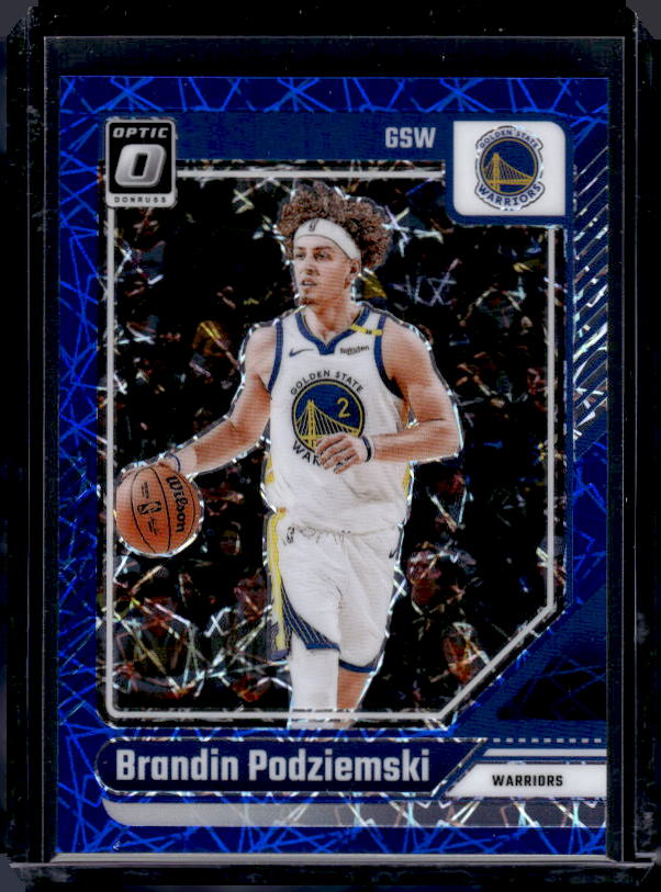 2024-25 Donruss Optic #36 Brandin Podziemski Blue Velocity