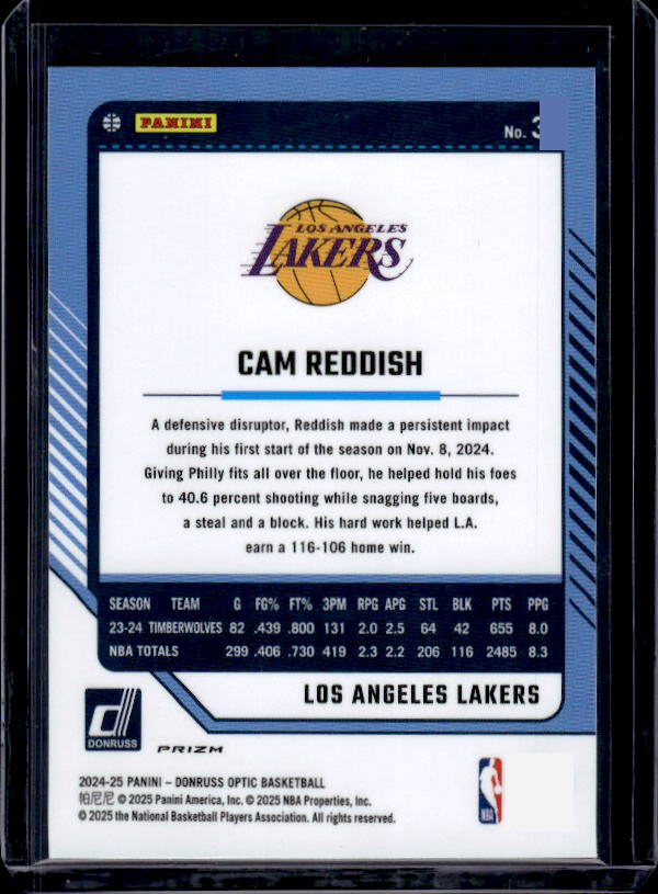 2024-25 Donruss Optic #3 Cam Reddish Purple