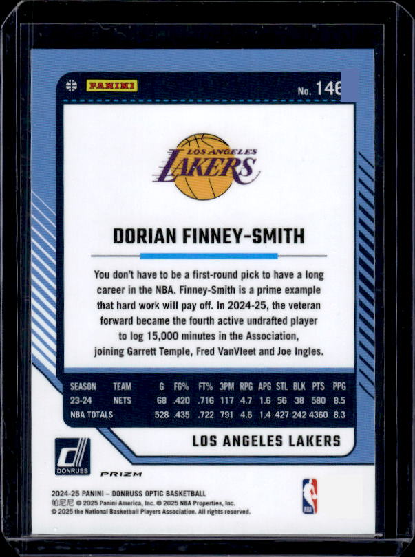 2024-25 Donruss Optic #146 Dorian Finney-Smith Blue Velocity