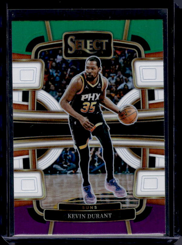 2023-24 Panini Select #2 Kevin Durant Green White Purple Prizms