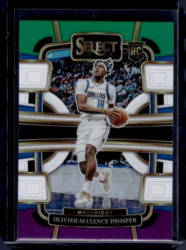 2023-24 Panini Select #85 Olivier-Maxence Prosper Green White Purple Prizms