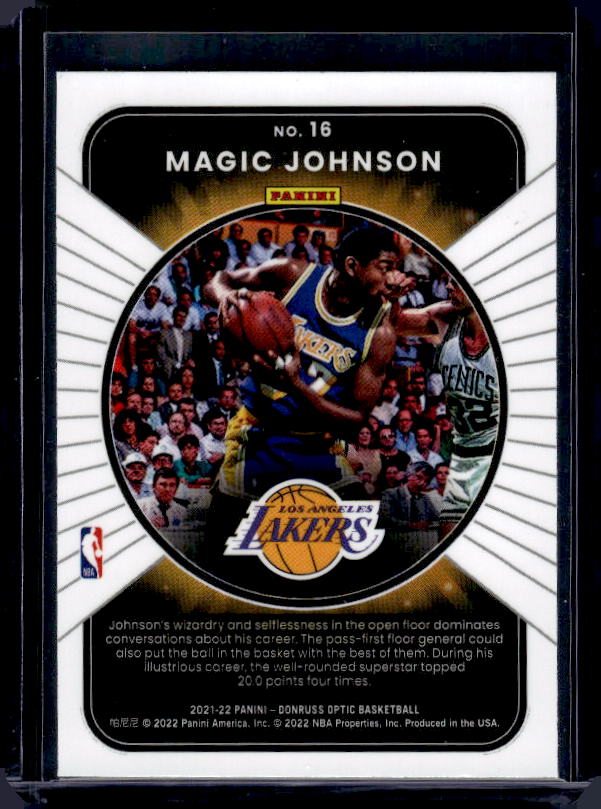 2021-22 Donruss Optic #16 Magic Johnson Winner Stays