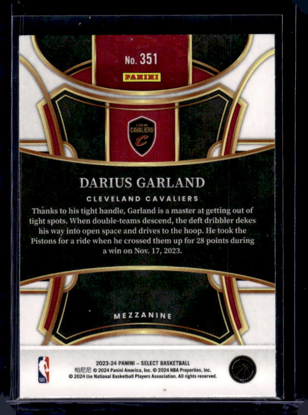 2023-24 Panini Select #351 Darius Garland