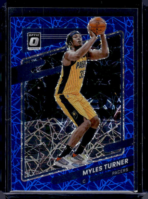 2021-22 Donruss Optic #36 Myles Turner Blue Velocity