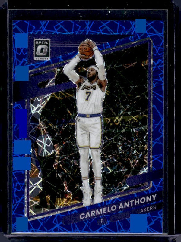 2021-22 Donruss Optic #109 Carmelo Anthony Blue Velocity