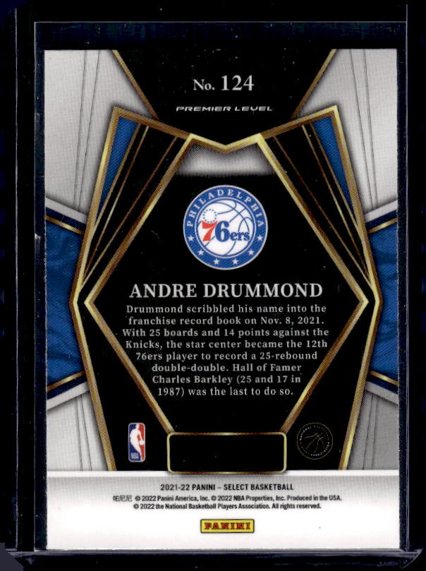 2021-22 Panini Select #124 Andre Drummond