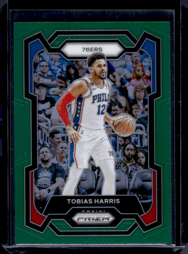 2023-24 Panini Prizm #88 Tobias Harris Prizms Green