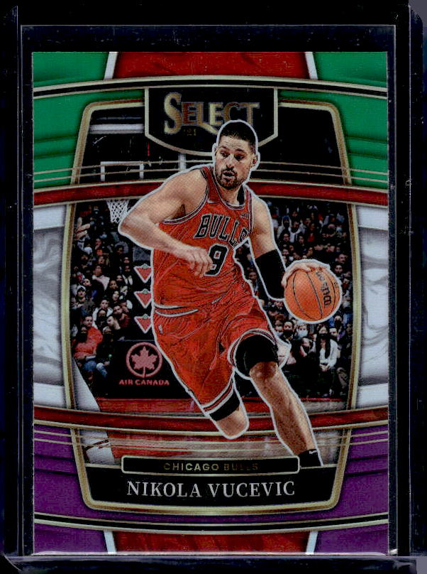 2021-22 Panini Select #92 Nikola Vucevic Green White Purple Prizms