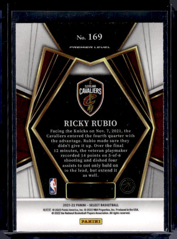 2021-22 Panini Select #169 Ricky Rubio Blue (Retail Base)