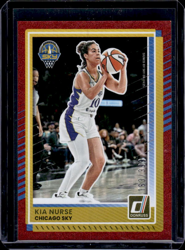 2025 Donruss WNBA #6 Kia Nurse Red Shimmer #/399