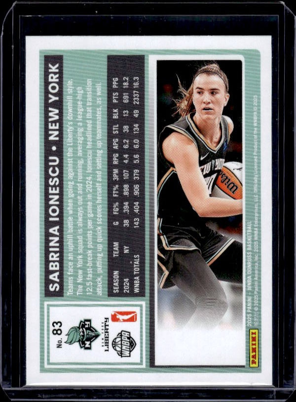 2025 Donruss WNBA #83 Sabrina Ionescu Holo