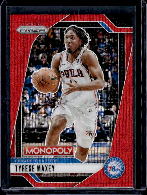2024-25 Panini Prizm Monopoly #2 Tyrese Maxey Red Prizms