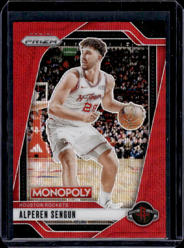 2024-25 Panini Prizm Monopoly #70 Alperen Sengun Red Prizms
