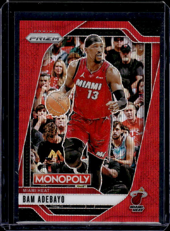 2024-25 Panini Prizm Monopoly #29 Bam Adebayo Red Prizms