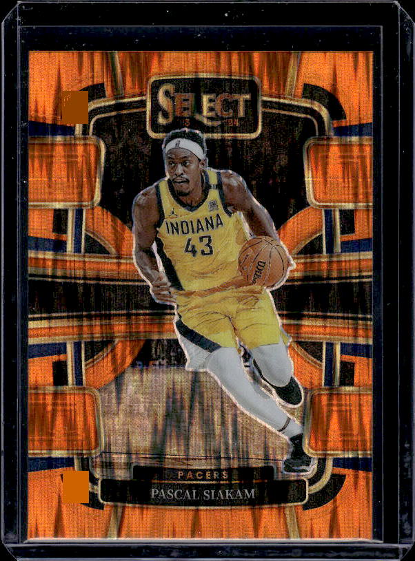 2023-24 Panini Select #8 Pascal Siakam Orange Flash Prizms