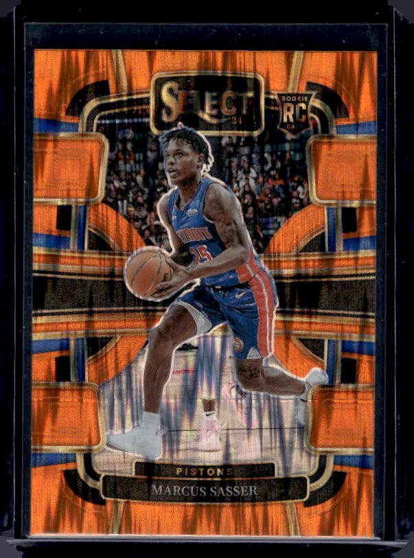 2023-24 Panini Select #70 Marcus Sasser Orange Flash Prizms