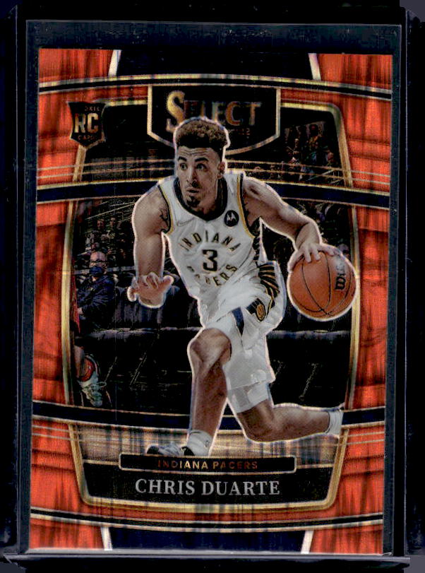 2021-22 Panini Select #41 Chris Duarte Orange Flash Prizms