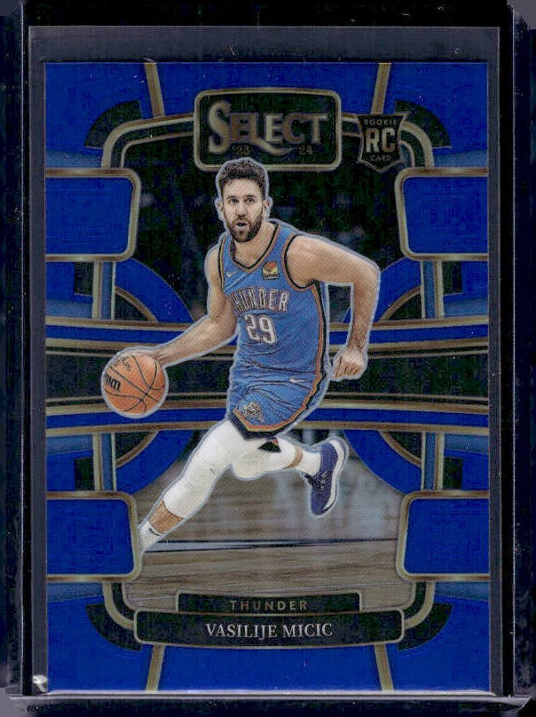 2023-24 Panini Select #92 Vasilije Micic Blue Prizms