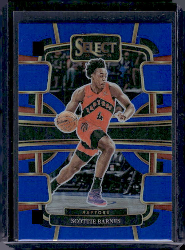 2023-24 Panini Select #54 Scottie Barnes Blue Prizms
