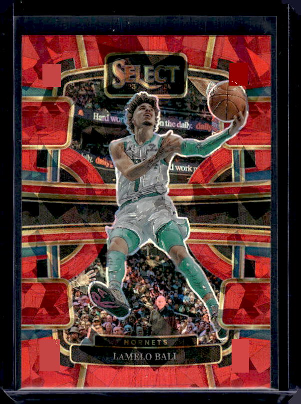 2023-24 Panini Select #53 LaMelo Ball Red Cracked Ice Prizms