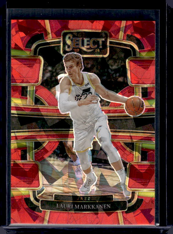 2023-24 Panini Select #19 Lauri Markkanen Red Cracked Ice Prizms