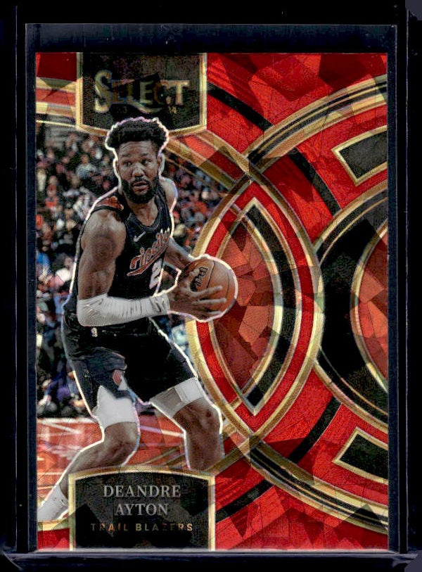 2023-24 Panini Select #190 Deandre Ayton Red Cracked Ice Prizms