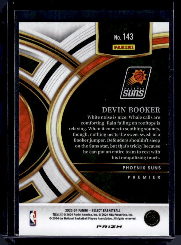 2023-24 Panini Select #143 Devin Booker Red Cracked Ice Prizms