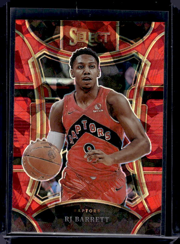 2023-24 Panini Select #400 RJ Barrett Red Cracked Ice Prizms