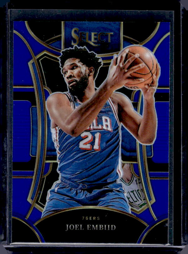 2023-24 Panini Select #397 Joel Embiid Blue Prizms