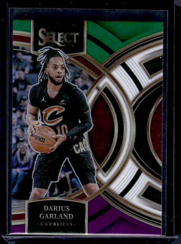 2023-24 Panini Select #151 Darius Garland Green White Purple Prizms