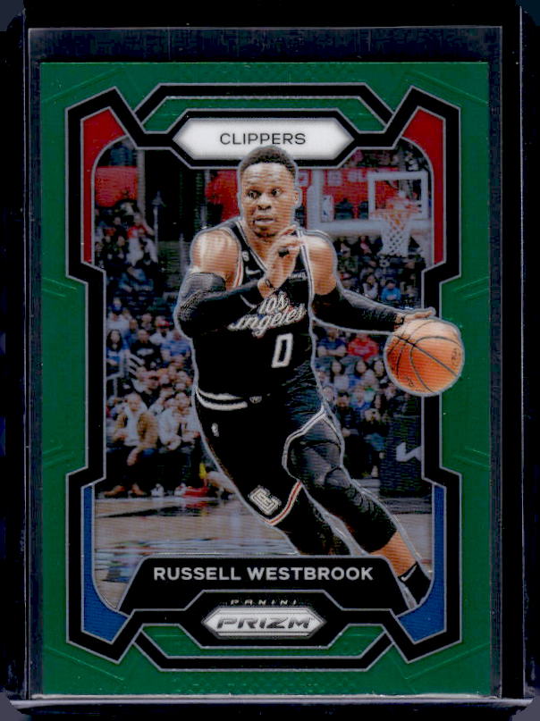 2023-24 Panini Prizm #39 Russell Westbrook Prizms Green