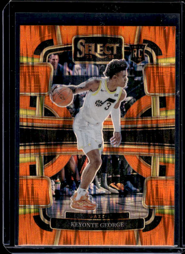 2023-24 Panini Select #75 Keyonte George Orange Flash Prizms