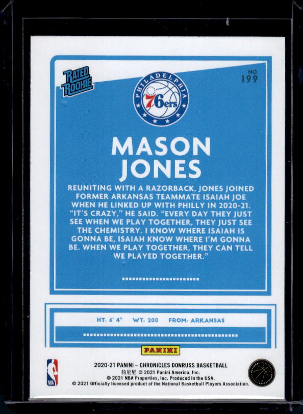2020-21 Panini Chronicles #199 Mason Jones