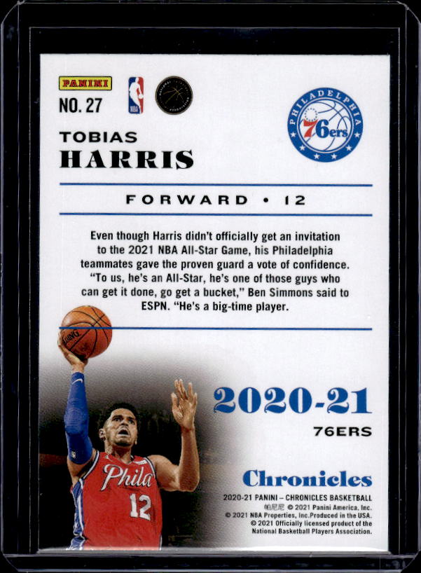 2020-21 Panini Chronicles #27 Tobias Harris