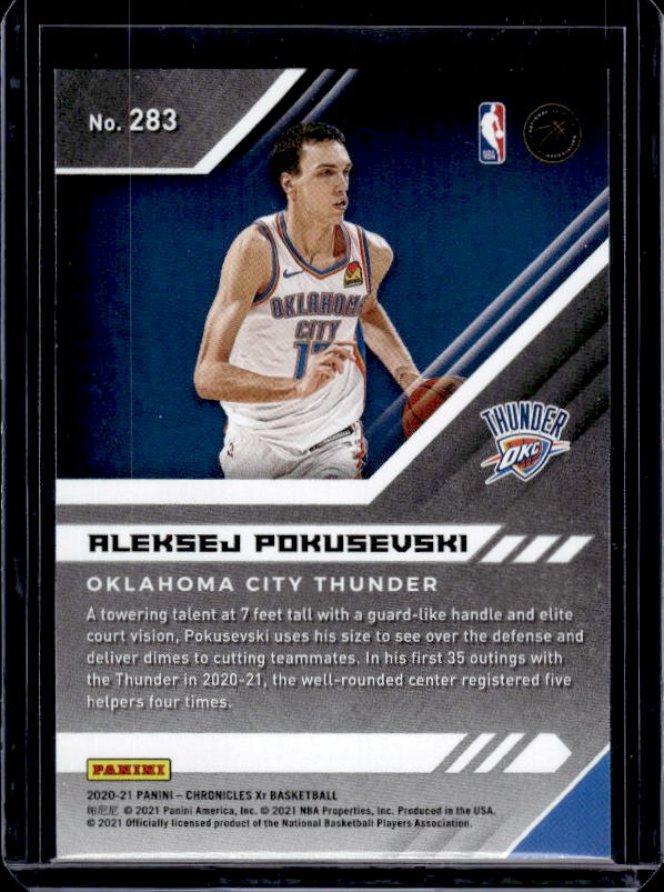 2020-21 Panini Chronicles #283 Aleksej Pokusevski