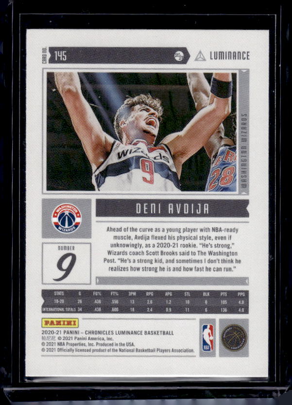 2020-21 Panini Chronicles #145 Deni Avdija Bronze
