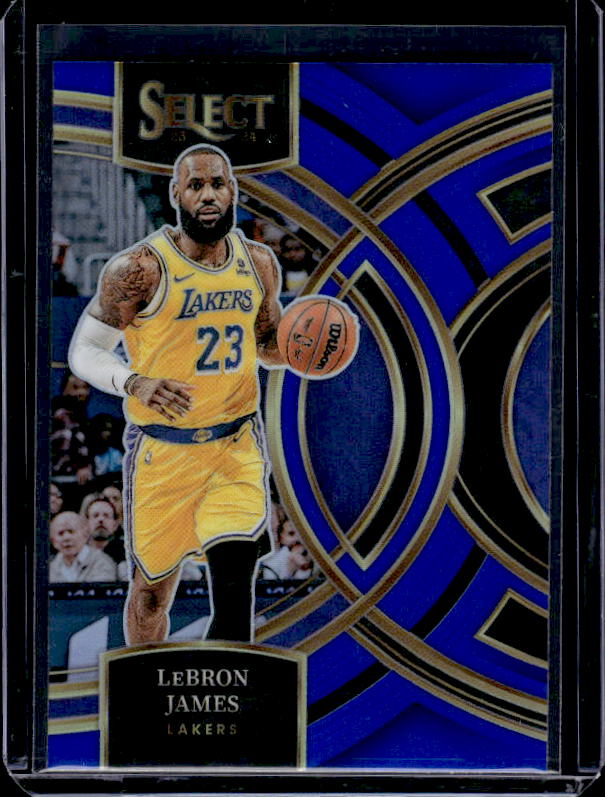 2023-24 Panini Select #135 LeBron James Blue Prizms