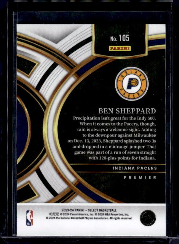 2023-24 Panini Select #105 Ben Sheppard